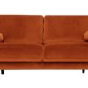 Habitat Jacob velvet 3 Seater Sofa - Orange