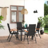 Istres Square 5 - Piece 4 - Person 79Cm L Outdoor Table Set