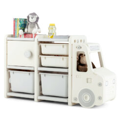 Kids Toy Storage Organizer Truck-shaped Toddler Storage Cabinet