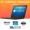 Laptop Intel Core i5 6th Gen Windows 10 16GB RAM 500GB SSD WI-FI LAPTOP