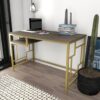 Marquala 120cm Wide Metal Frame Computer Desk