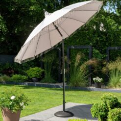 Norfolk Leisure Carrousel 2.5m Tilting Garden Parasol - Grey