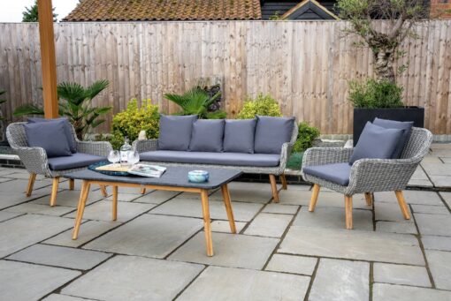 Norfolk Leisure Midori 5 Seater Garden Sofa Set - Grey