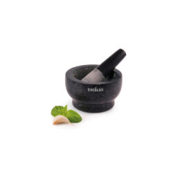 Pesto Black Granite Mortar With Pestle Diam. 14.5 Cm.X H.8.5