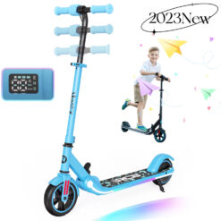 (RCB Electric Scooter for Kids e-Scooter with LED display Foldable Kids Electric Scooter, Gift Toys for Kids) R11 Electric Scooter for Kids Gifts