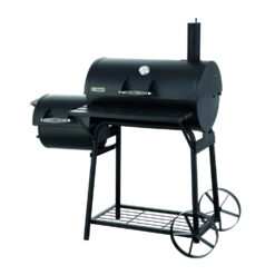 Tepro 1087 Biloxi Offset BBQ Pit Barrel Smoker - Black