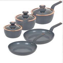 Tower Cavaletto 5 Piece Aluminium Pan Set - Grey