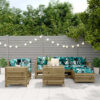 Vidaxl 7 Piece Garden Sofa Set Impregnated Wood Pine