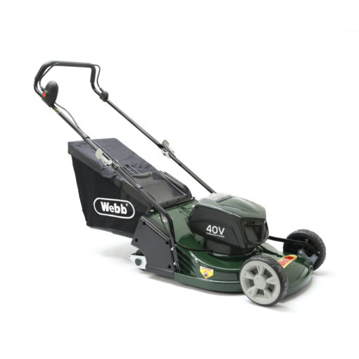 Webb R17LIP Cordless 40v 2-Wheel Push Rotary Lawn Mower with Battery