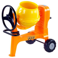 (1 pcs) Polesie Wader Play Cement Mixer Set Mixing Machine Orange Polypropylene XXL