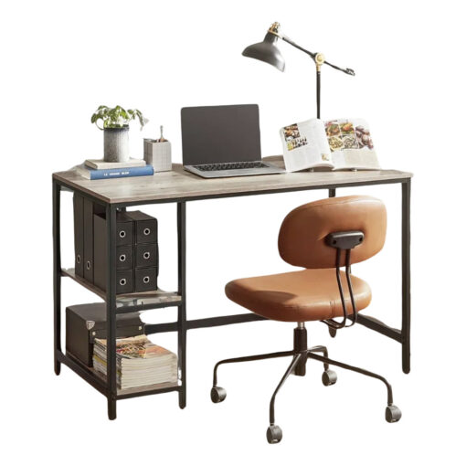 120Cm W Rectangular Computer Desk With 2 Shelves