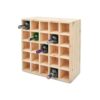 25 Bottle Solid Wood Tabletop/Countertop Wine Bottle Rack in Pine Wood