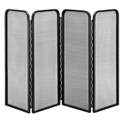 4 Panel Steel Fireplace Screen