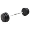 (90 kg, 2) vidaXL Barbell Set Fitness Free Weight Plate Set Dumbbell Set Workout Tool