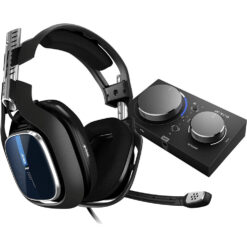 ASTRO Gaming A40 TR Wired Gaming Headset + MixAmp Pro Gen 4 for PS4 & PC - Black/Blue (with Dolby Sound)