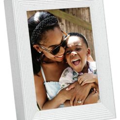 AURA Mason 9 Inch Digital Photo Frame - White