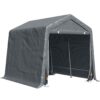 Ahriel 2.8m x 2.4m x 2.4m Plastic Apex Bike Shed