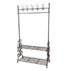 Alvontae Iron Wall Mounted 6 - Hook Coat Rack