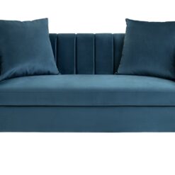 Argos Home Everly Velvet 2 Seater Sofa - Blue