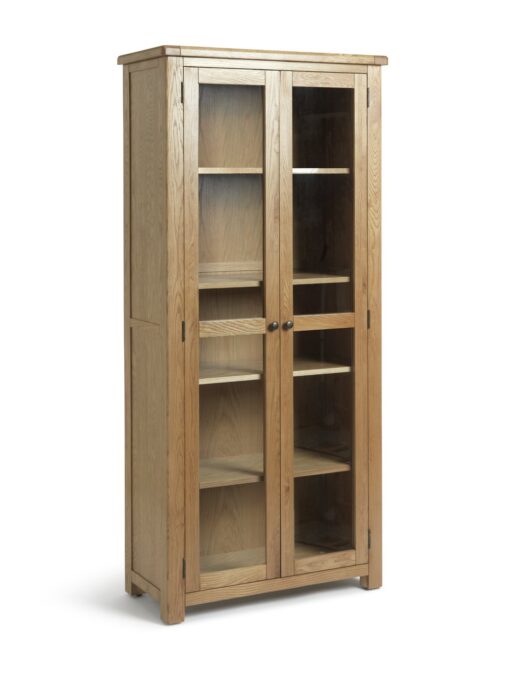 Argos Home Kent 2 Door Glass Display Cabinet - Oak