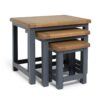 Argos Home Kent Nest of 3 Tables - Grey & Oak