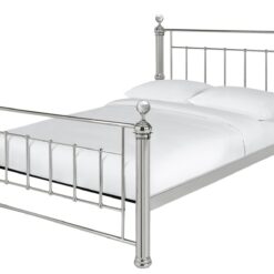 Argos Home Mayfair Double Metal Bed Frame - Chrome