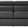 Argos Home Valencia Leather 2 Seater Sofa - Black