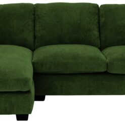 Args Home Taylor Fabric Left Hand Chaise Corner Sofa - Green