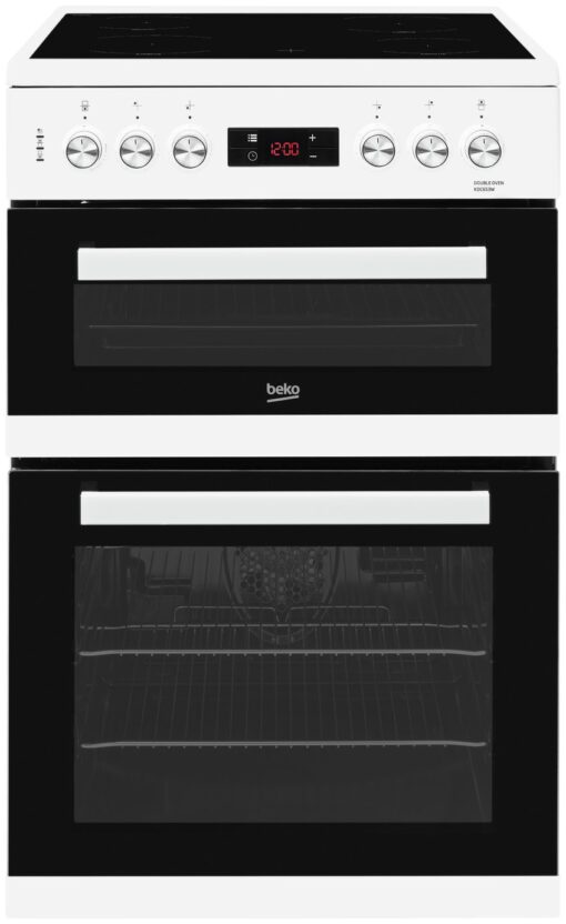 Beko KDC653W 60cm Double Oven Electric Cooker - White