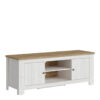 Bendale 2 Door TV Unit In White And Oak