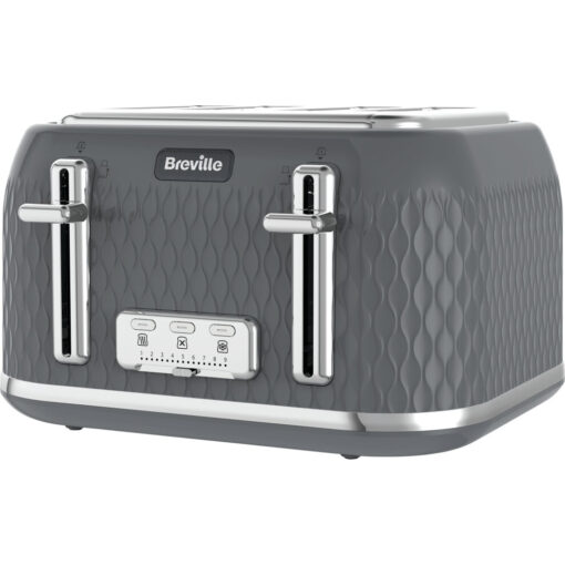 Breville Curve VTR013 4 Slice Toaster - Grey