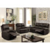 (Brown, 3+2+1 Set) Reclining Luxury Leather Sofa Set In Choice of colours- 3 Piece, 2 Piece, Armchair