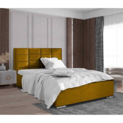 Bulia Bed Super King Plush Velvet Black