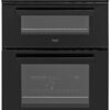 Bush BGC60TBX 60cm Twin Cavity Gas Cooker - Black