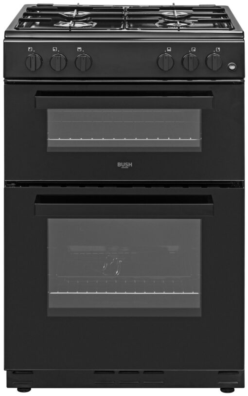 Bush BGC60TBX 60cm Twin Cavity Gas Cooker - Black