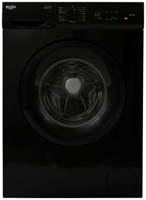 Bush WMT0812EB 8KG 1200 Spin Washing Machine - Black