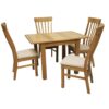 Butterfly Leaf Solid Oak Dining Set