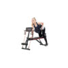 CITYSPORTS Adjustable Weight Bench, Multifunction Folding Weight Bench with 7 Adjustable Positions & 2 Training Straps, Home Gym Weight Bench (S