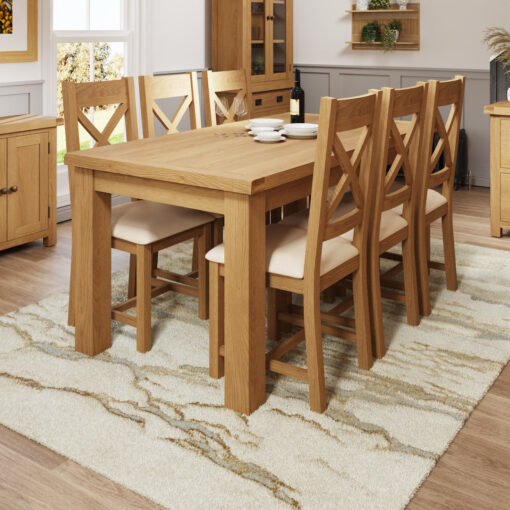 CO Solid Oak Breakfast Nook Dining Set