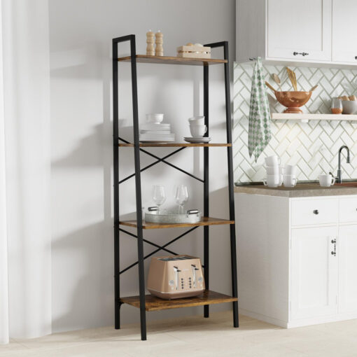 Cayuse 150cm H x 56cm W Metal Ladder Bookcase