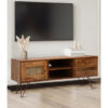 Chetram Rattan TV Stand with Drawer up to 43"