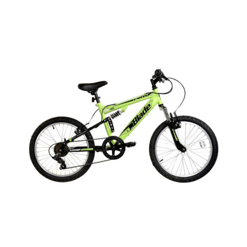 Dallingridge Blade Mountain Bike Kids Full Suspension MTB 20" Green