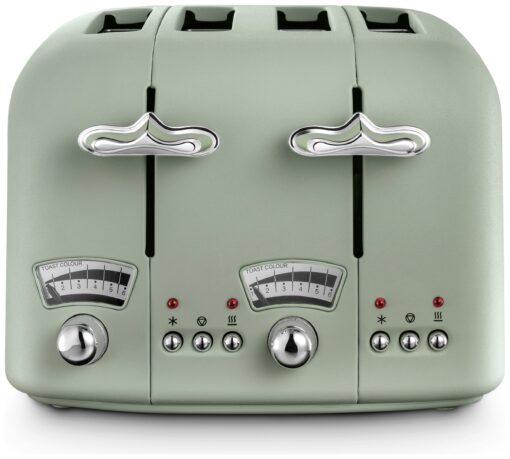 De'Longhi CTO4.GR Argento Flora 4 Slice Toaster - Green