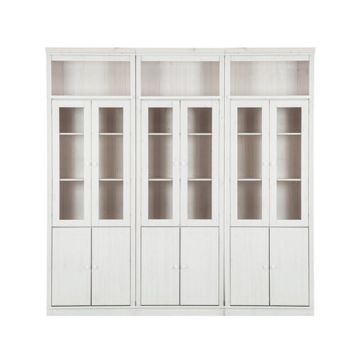 Demetricia 223cm H x 222cm W Library Bookcase Bookcase