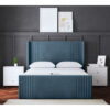 Elara Winged Panel Bed with Headboard