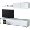 Fitted Wall Savannah, Tv Stand For Living Room Set Composition With Wall Unit, 200X41H43 Cm