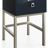 Frank Olsen Lyra 1 Drawer Side Table - Midnight Indigo