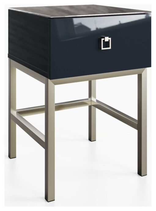 Frank Olsen Lyra 1 Drawer Side Table - Midnight Indigo