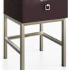 Frank Olsen Lyra 1 Drawer Side Table - Purple