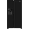 Fridgemaster American Fridge Freezer - Black - E Rated